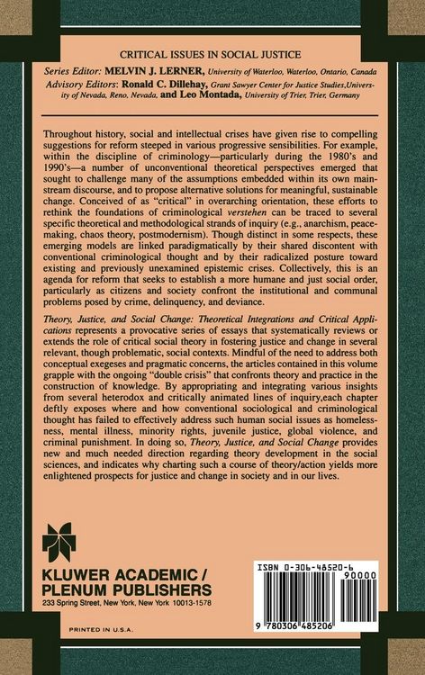 Produktbild: Theory, Justice, and Social Change