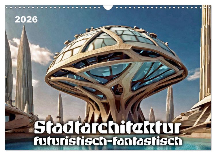 Produktbild: Stadtarchitektur, futuristisch-fantastisch (Wandkalender 2026 DIN A3 quer), CALVENDO Monatskalender