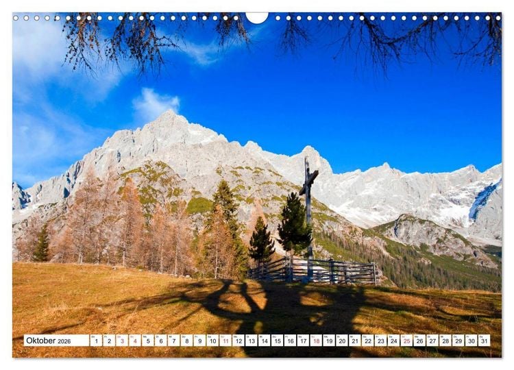 Produktbild: Gr&uuml;&szlig;e aus Filzmoos (Wandkalender 2026 DIN A3 quer), CALVENDO Monatskalender