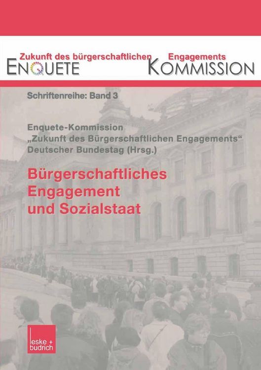 Produktbild: B&uuml;rgerschaftliches Engagement und Sozialstaat