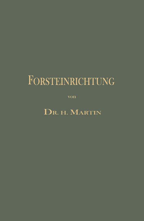 Produktbild: Die Forsteinrichtung
