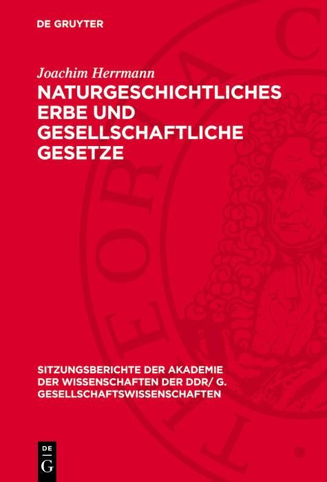 Produktbild: Naturgeschichtliches Erbe und gesellschaftliche Gesetze