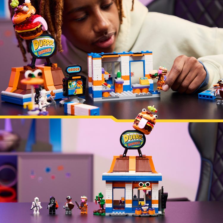 LEGO Fortnite 77076 Durrr Burger Restaurant, Gaming-Geschenk mit Figuren  kaufen