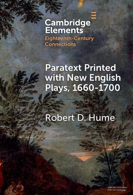 Produktbild: Paratext Printed with New English Plays, 1660-1700