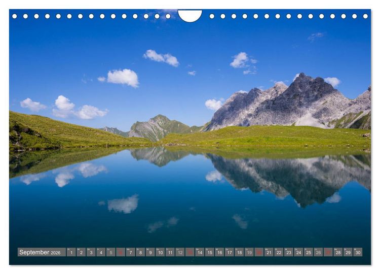 Produktbild: Wanderziele rund um Oberstdorf (Wandkalender 2026 DIN A4 quer), CALVENDO Monatskalender