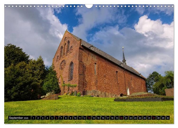 Produktbild: Kirchen in Ostfriesland (Wandkalender 2026 DIN A3 quer), CALVENDO Monatskalender