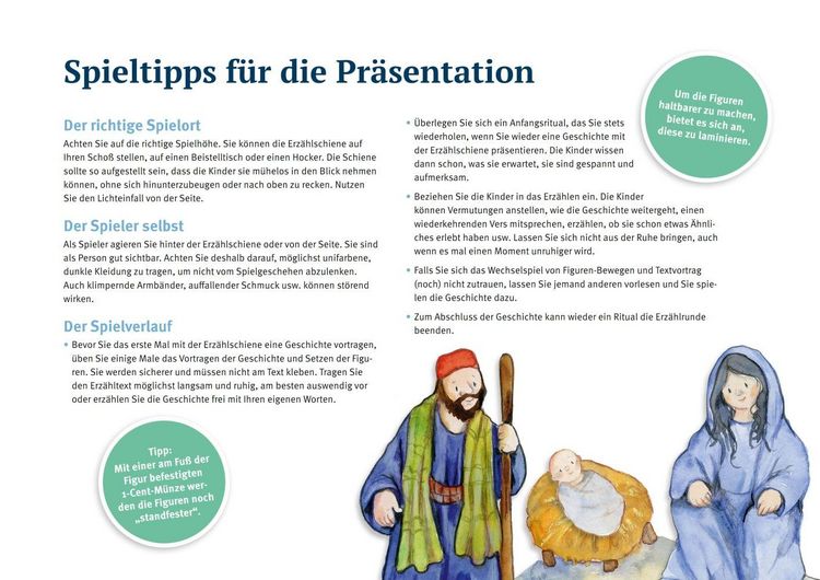 Produktbild: Jesus wird geboren. Erz&auml;hlschienen-Figurenset