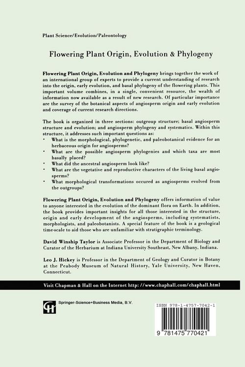 Produktbild: Flowering Plant Origin, Evolution & Phylogeny