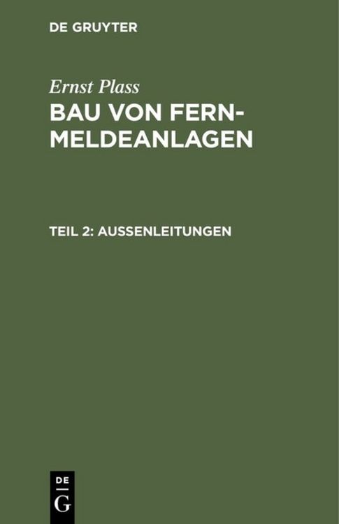 Produktbild: Au&szlig;enleitungen