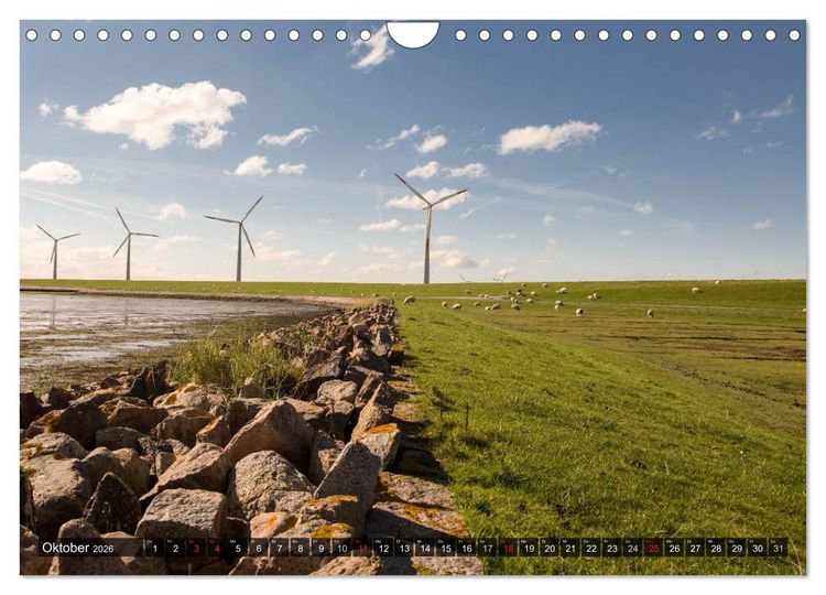 Produktbild: Pellworm 2026 (Wandkalender 2026 DIN A4 quer), CALVENDO Monatskalender