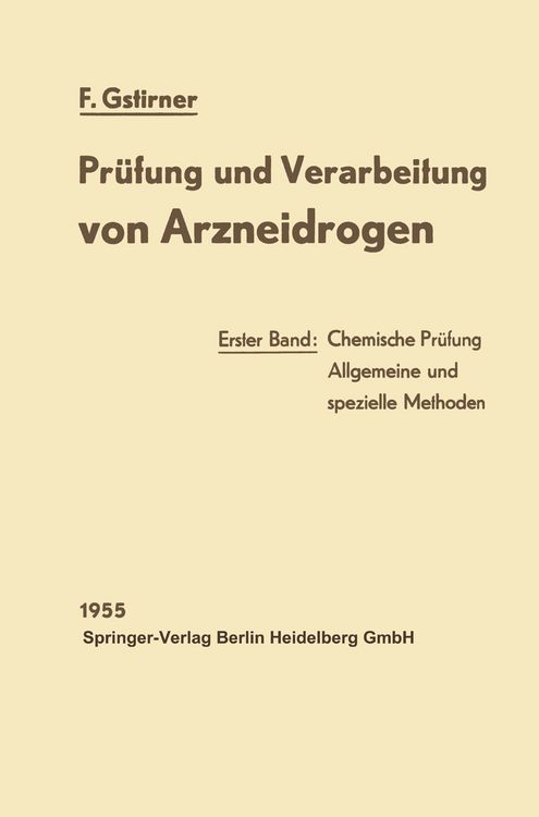 Produktbild: Pr&uuml;fung und Verarbeitung von Arzneidrogen