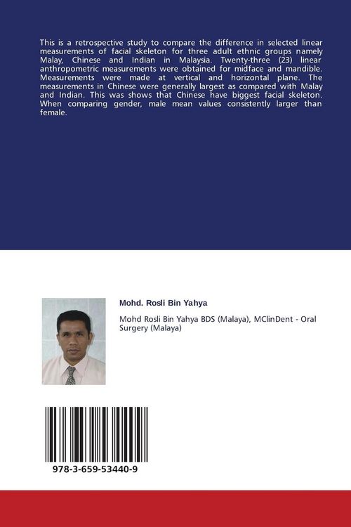 Produktbild: Facial Skeleton Morphometry Study Utilizing 3D Image