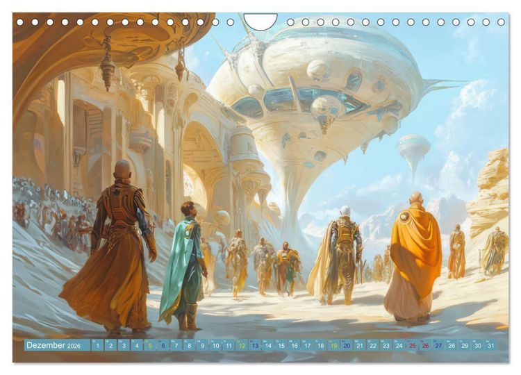 Produktbild: Science Fiction - Originelle Welten (Wandkalender 2026 DIN A4 quer), CALVENDO Monatskalender