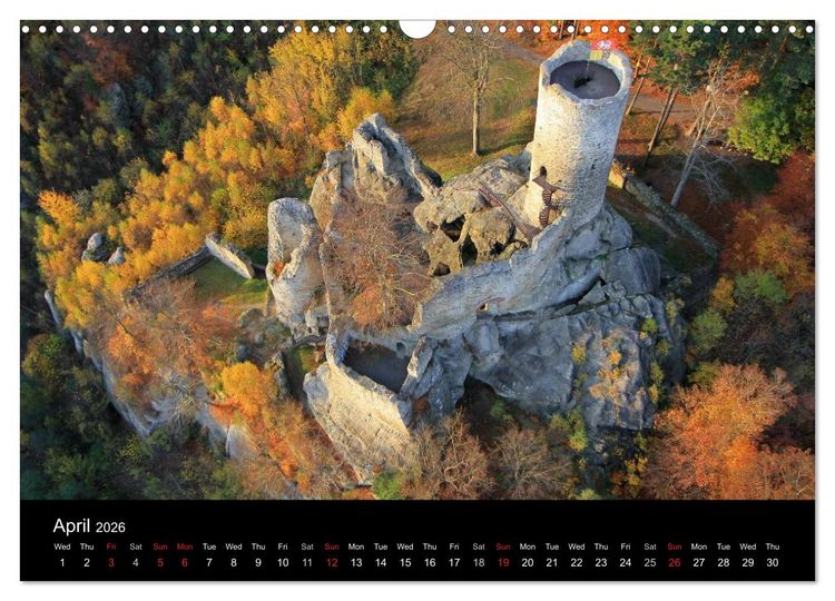 Produktbild: Monuments of Czech Republic 2026 (Wall Calendar 2026 DIN A3 landscape), CALVENDO 12 Month Wall Calendar