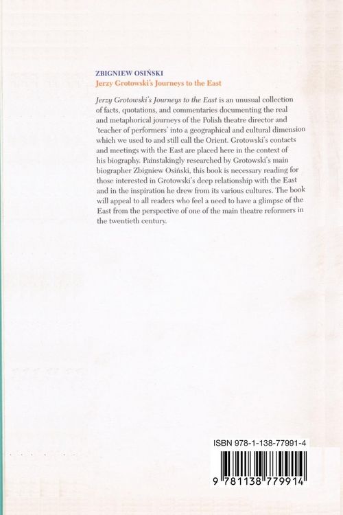 Produktbild: Jerzy Grotowski's Journeys to the East