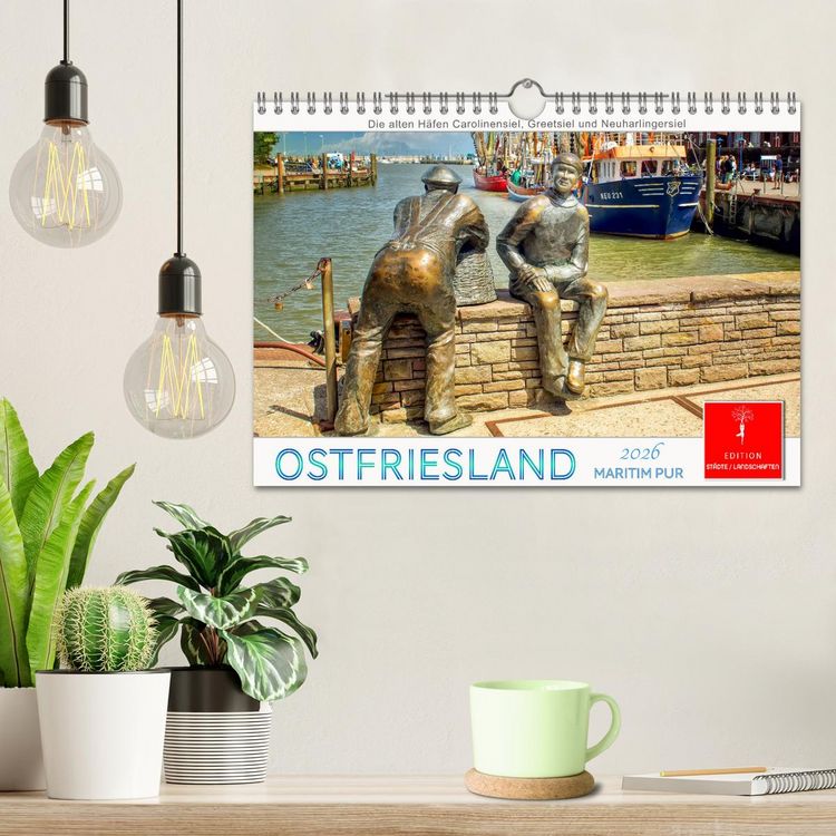 Produktbild: Ostfriesland - maritim pur (Wandkalender 2026 DIN A4 quer), CALVENDO Monatskalender