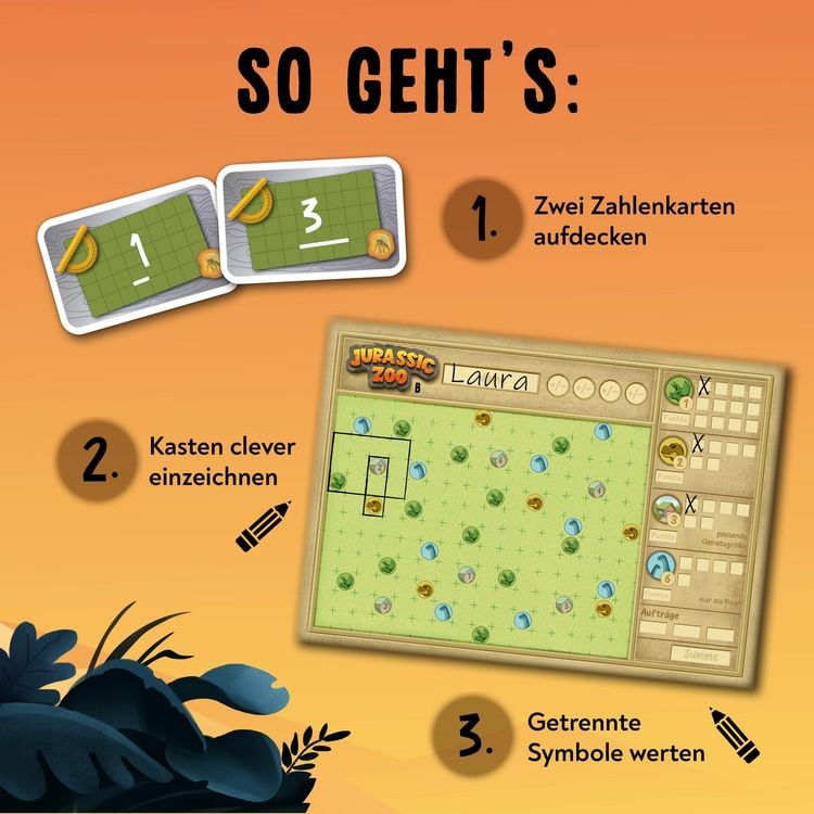 Produktbild: Jurassic Zoo &ndash; Dinos einz&auml;unen & Punkte abr&auml;umen