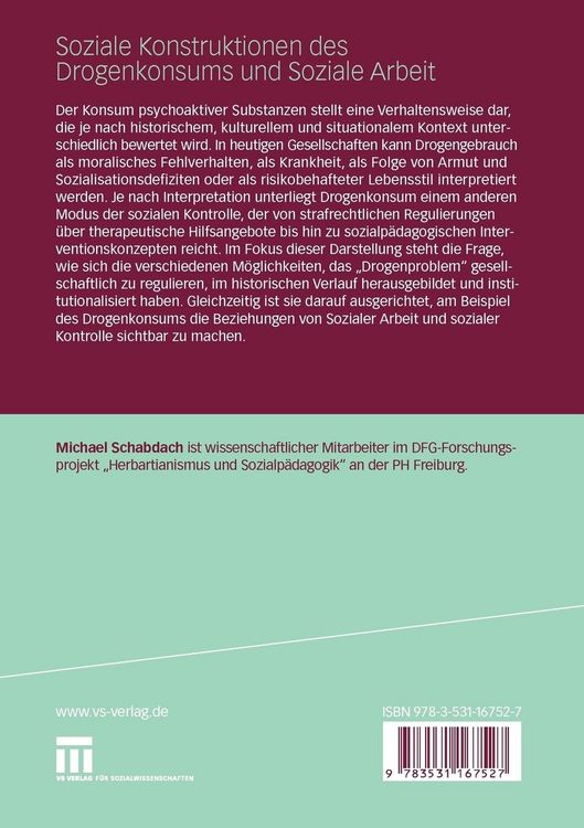 Produktbild: Soziale Konstruktionen des Drogenkonsums und Soziale Arbeit