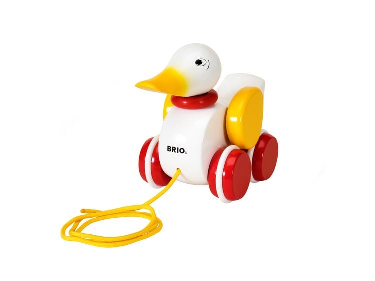 Produktbild: BRIO Infant/ Toddler - Nachziehente, wei&szlig;