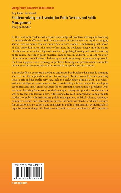 Produktbild: Problem-solving and Learning for Public Services and Public Management