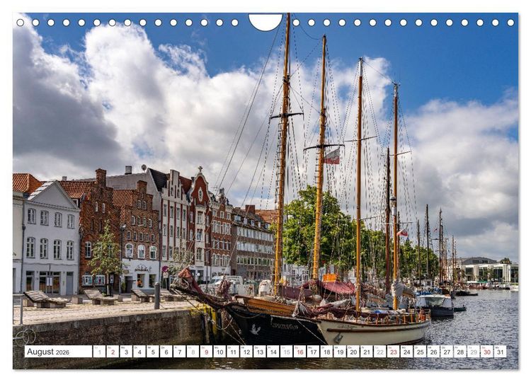 Produktbild: Schleswig-Holstein - Hansestadt L&uuml;beck (Wandkalender 2026 DIN A4 quer), CALVENDO Monatskalender