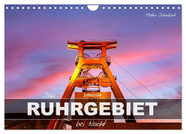 Produktbild: Das Ruhrgebiet bei Nacht (Wandkalender 2026 DIN A4 quer), CALVENDO Monatskalender