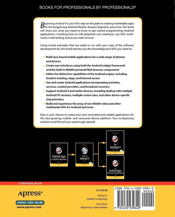 Produktbild: Beginning Android 4
