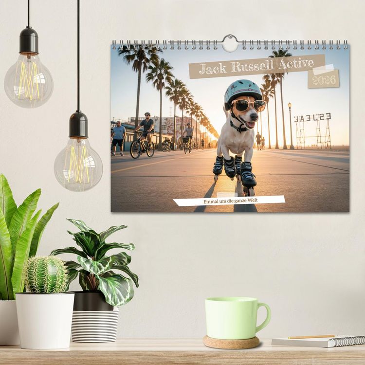 Produktbild: Jack Russel Active (Wandkalender 2026 DIN A4 quer), CALVENDO Monatskalender