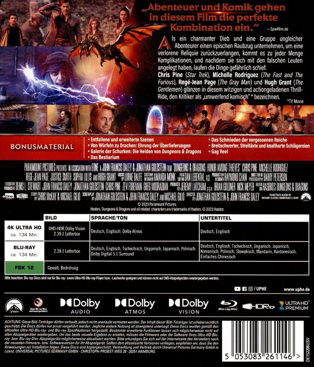 Dungeons & Dragons: Ehre unter Dieben (+ Blu-ray)
