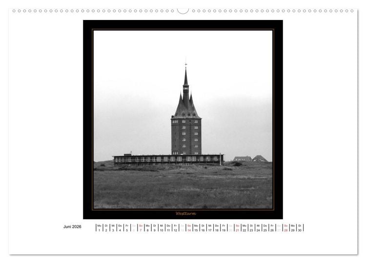 Produktbild: Wangerooge in Fine Art (Wandkalender 2026 DIN A2 quer), CALVENDO Monatskalender