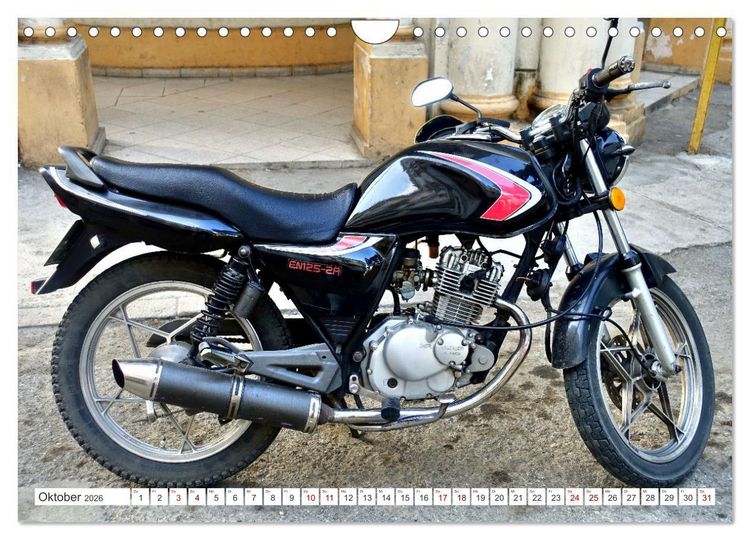 Produktbild: Made in Japan - Motorrad-Legende Suzuki in Kuba (Wandkalender 2026 DIN A4 quer), CALVENDO Monatskalender