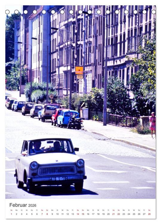 Produktbild: Auto-Land DDR - Trabant und Wartburg (Tischkalender 2026 DIN A5 hoch), CALVENDO Monatskalender