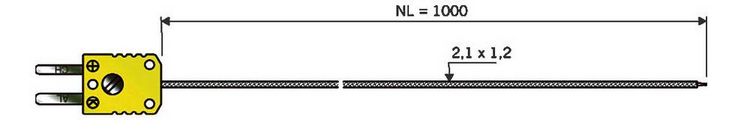 Produktbild: B + B Thermo-Technik 0644 1402-30 Luftf&uuml;hler -50 bis +400&deg;C F&uuml;hler-Typ K