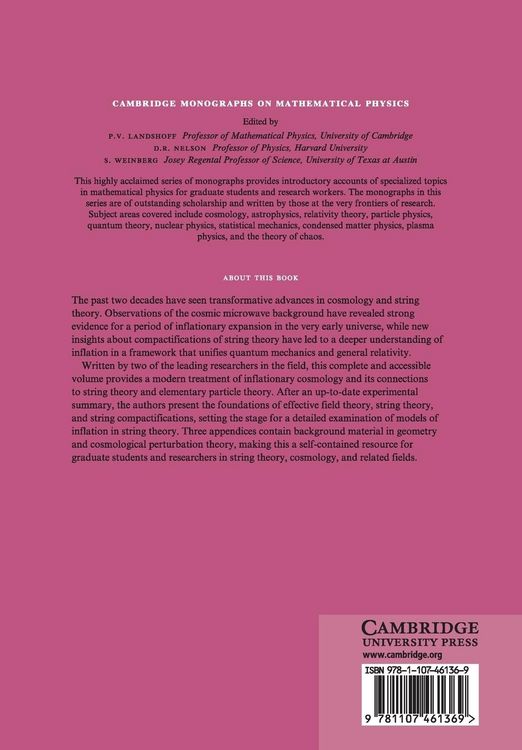 Produktbild: Inflation and String Theory