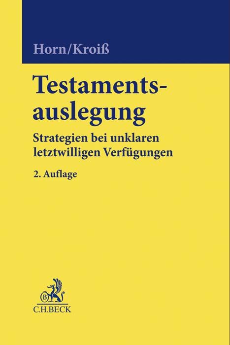 Produktbild: Testamentsauslegung