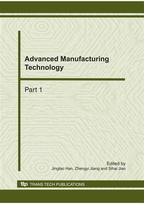 Produktbild: Advanced Manufacturing Technology, ICAMMP 2010