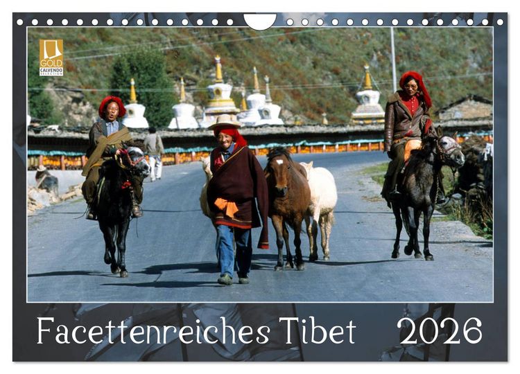 Produktbild: Facettenreiches Tibet (Wandkalender 2026 DIN A4 quer), CALVENDO Monatskalender