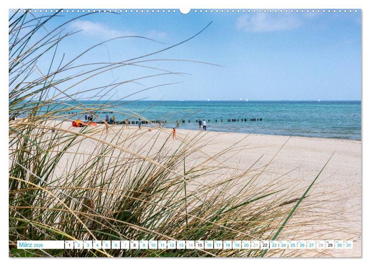 Produktbild: Warnem&uuml;nde - Sommer, Sonne und Sand im Schuh (Wandkalender 2026 DIN A2 quer), CALVENDO Monatskalender