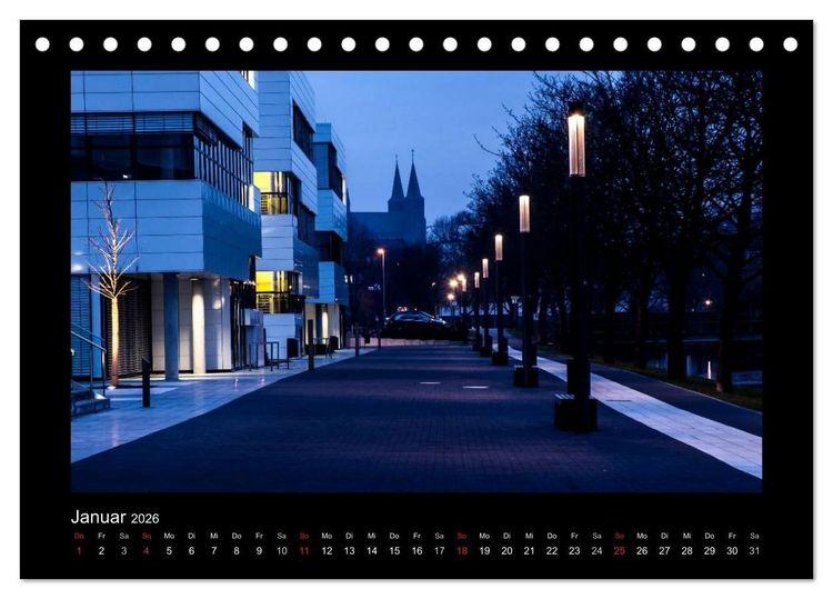 Produktbild: Sch&ouml;nes Kleve bei Tag und Nacht (Tischkalender 2026 DIN A5 quer), CALVENDO Monatskalender
