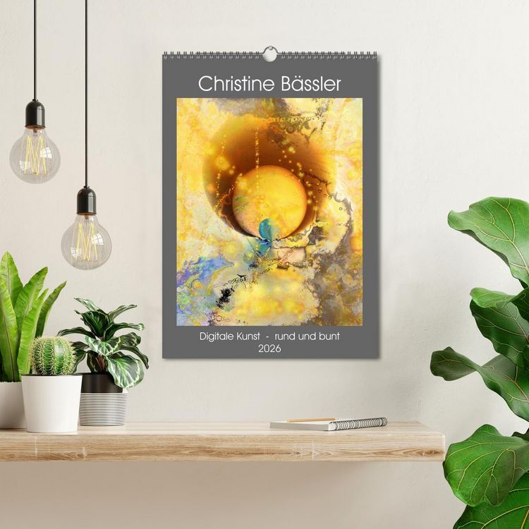 Produktbild: Digitale Kunst - rund und bunt (Wandkalender 2026 DIN A3 hoch), CALVENDO Monatskalender