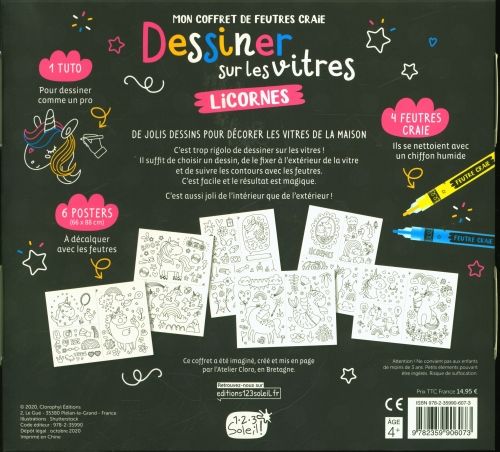 Produktbild: Licornes - Dessiner sur les vitres