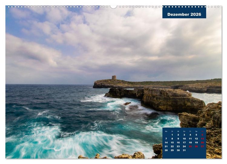 Produktbild: Menorca - die kleine Schwester von Mallorca (hochwertiger Premium Wandkalender 2026 DIN A2 quer), Kunstdruck in Hochglanz