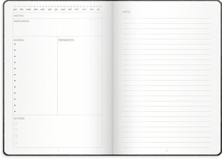Produktbild: Burde Meeting Journal Undatiert