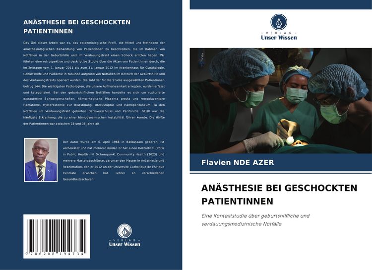 Produktbild: An&auml;sthesie bei Geschockten Patientinnen
