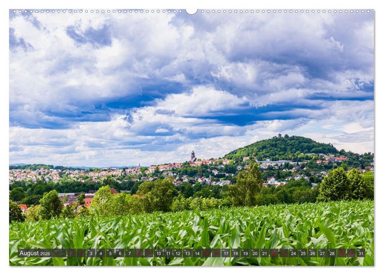 Produktbild: Ein Blick auf Homberg an der Efze in Farbe (Wandkalender 2026 DIN A2 quer), CALVENDO Monatskalender