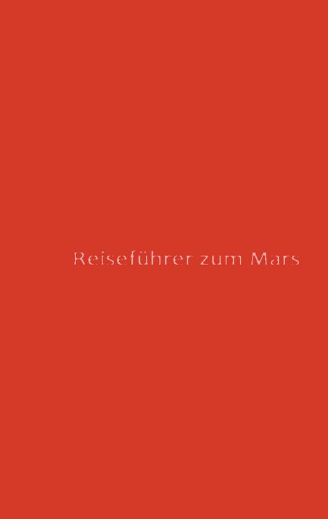 Produktbild: Reisef&uuml;hrer zum Mars
