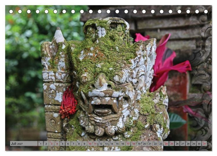 Produktbild: Bali - Tempelw&auml;chter und D&auml;monen (Tischkalender 2027 DIN A5 quer), CALVENDO Monatskalender