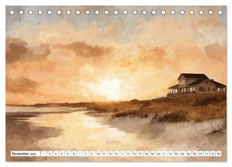 Produktbild: Meeresbrisen (Tischkalender 2026 DIN A5 quer), CALVENDO Monatskalender
