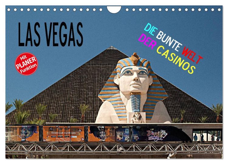 Produktbild: Las Vegas - Die bunte Welt der Casinos (Wandkalender 2026 DIN A4 quer), CALVENDO Monatskalender
