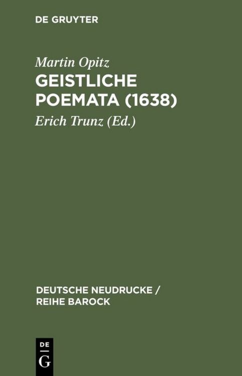 Produktbild: Geistliche Poemata (1638)